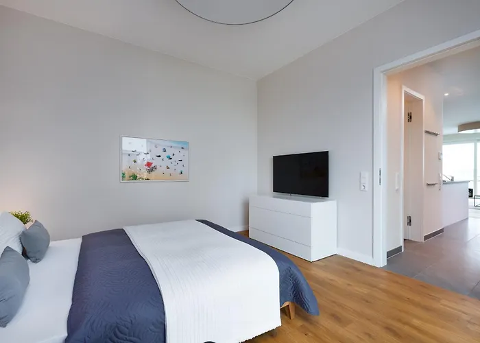 Harbour Lodge: Meerblick, Terrasse, Balkon, Finnische Sauna, Kaminofen * Olpenitz