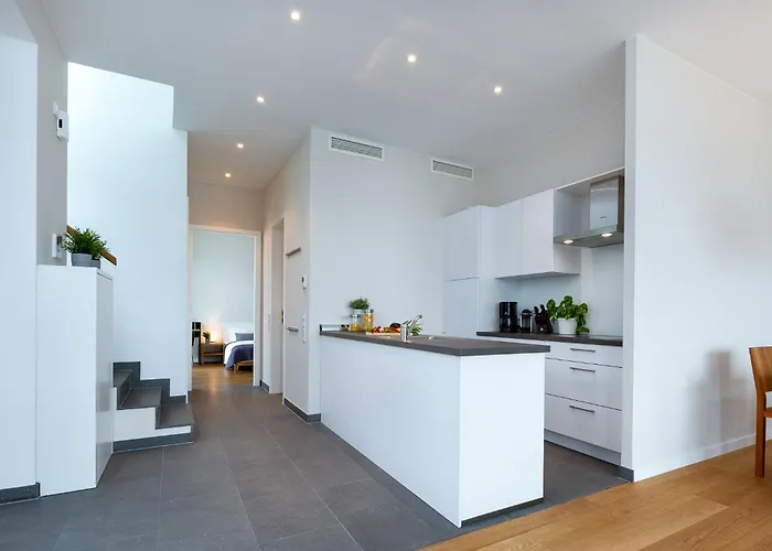 Lägenhet Harbour Lodge: Meerblick, Terrasse, Balkon, Finnische Sauna, Kaminofen Olpenitz